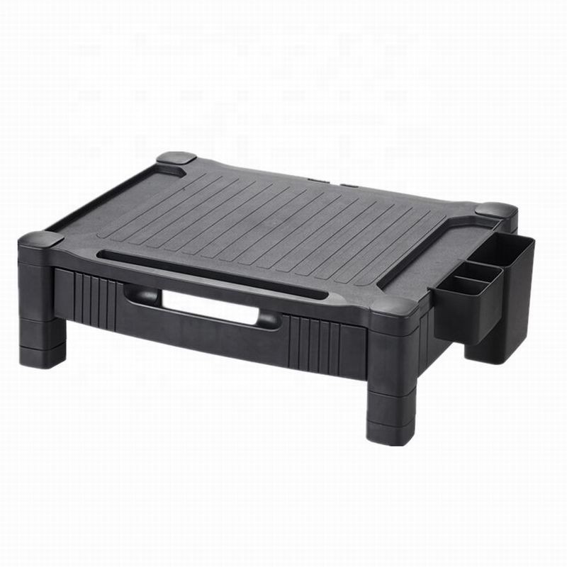 Suport pentru monitor, inaltime reglabila, sertar, stand pixuri, picioare anti-derapante, RESIGILAT - imagine 7